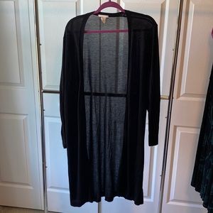 H&M Black Long Open Cardigan
